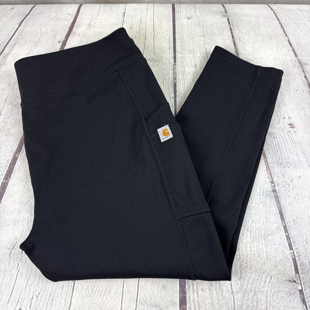 Carhartt Fitted Women’s Black XL Athletic Leggings Regular with pockets